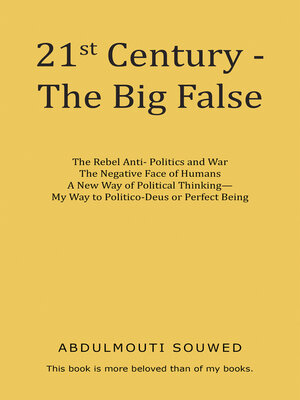 cover image of 21st  Century--The Big False